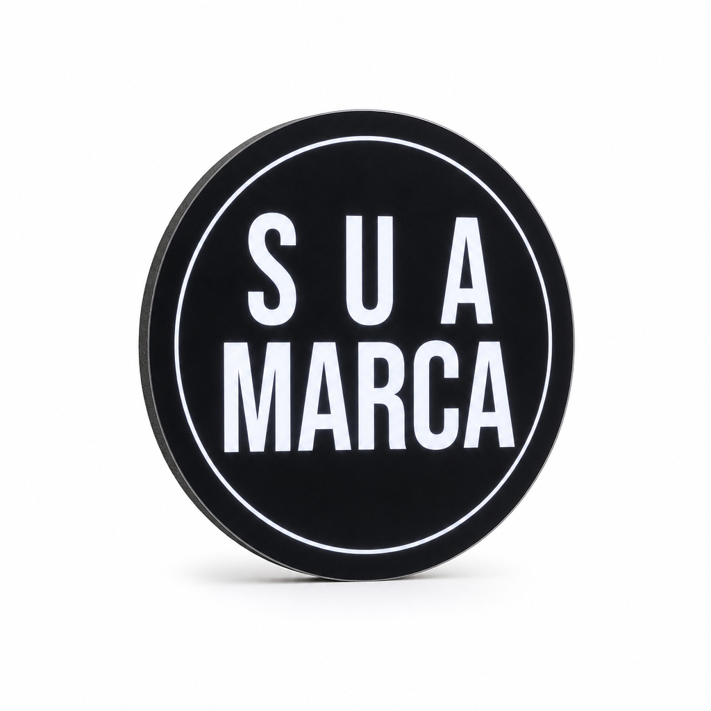 Luminoso Personalizado 30x30cm - Sua Marca