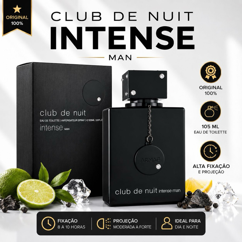 Perfume Armaf Club de Nuit Intense Man 105ml Original Masculino Importado EDT Alta Fixação