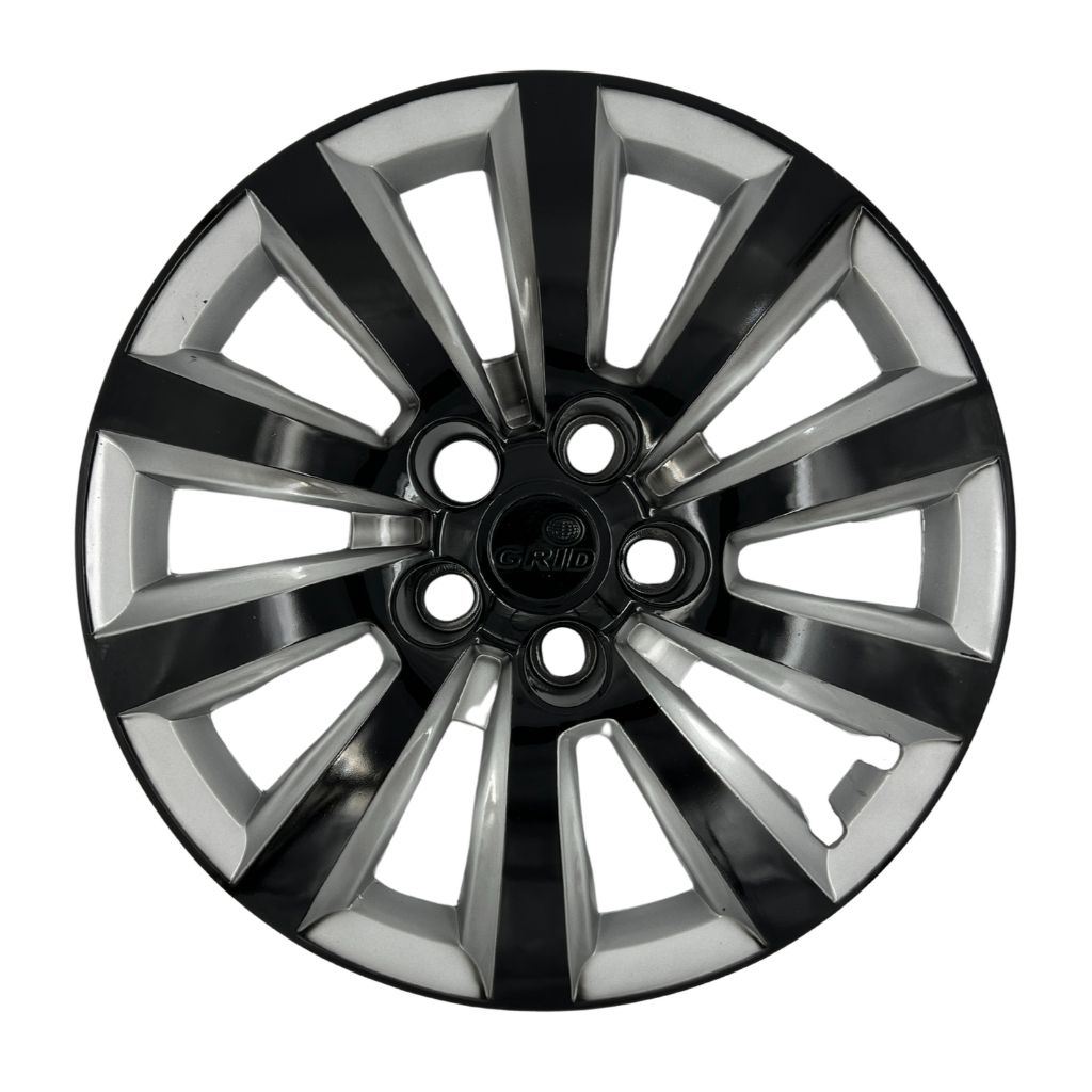 01 Calota Carlota Volkswagen Vw Fox Space Polo 2014 Roda Aro 15 Preto com Prata