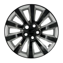 01 Calota Carlota Volkswagen Vw Fox Space Polo 2014 Roda Aro 15 Preto com Prata