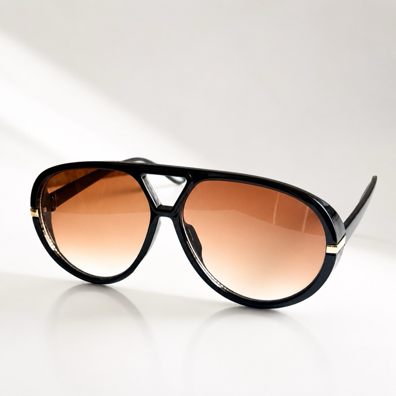 Óculos de Sol Aviador Premium Ponte Dupla Retrô com Proteção UV400 Unissex Tendência no Inverno