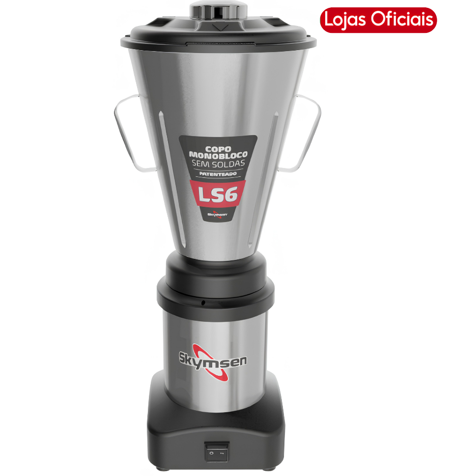 Liquidificador Industrial Skymsen 6 Litros Copo Inox 665W (Bivolt) Monobloco LS6 - Skymsen