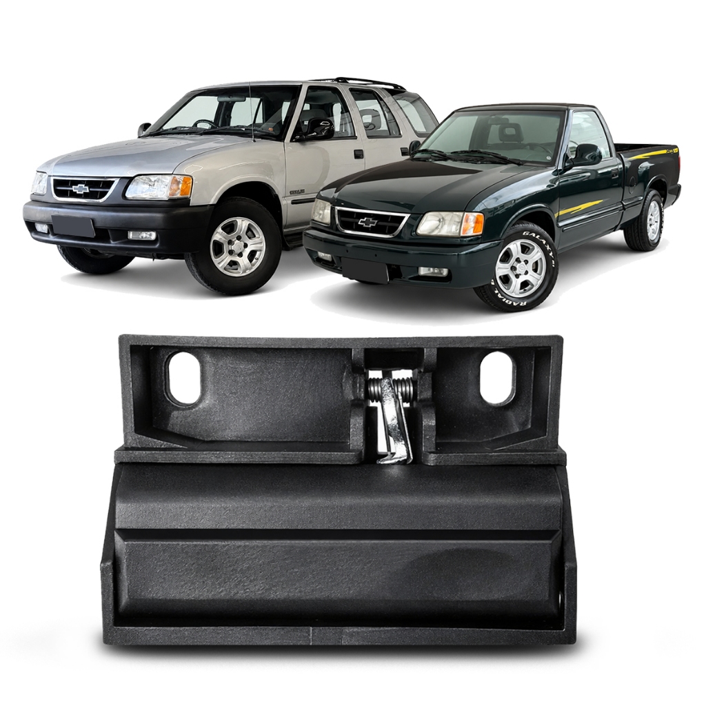 Fecho Puxador Porta Luvas Blazer S10 96 a 2000 Preto