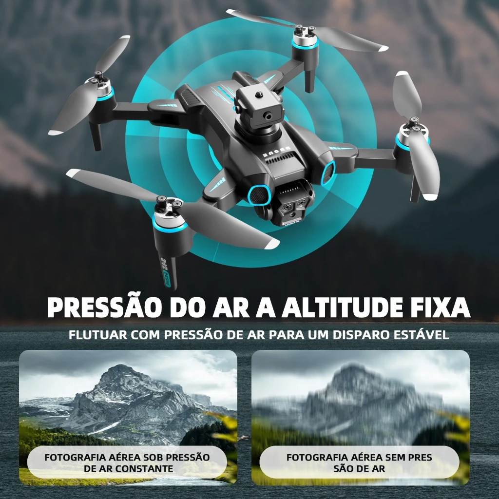 Drone LS-S4S IIGENAI Sem Escova, Câmera Dupla 4K, Evitação de Obstáculos, Fluxo Óptico, 2 Baterias, Dobrável com Bolsa — imagem 2 de 2