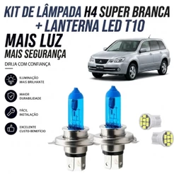 Lâmpada farol ALTO / BAIXO - SUPER BRANCA MITSUBISHI AIRTREK 2002 ATÉ 2008