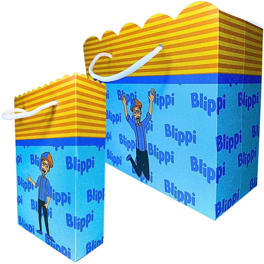 Sacolinha Personalizada Blippi Sacolinhas para Lembrancinha de Aniversário Infantil Sacolas Bolsinha Bolsa Envio Rapido
