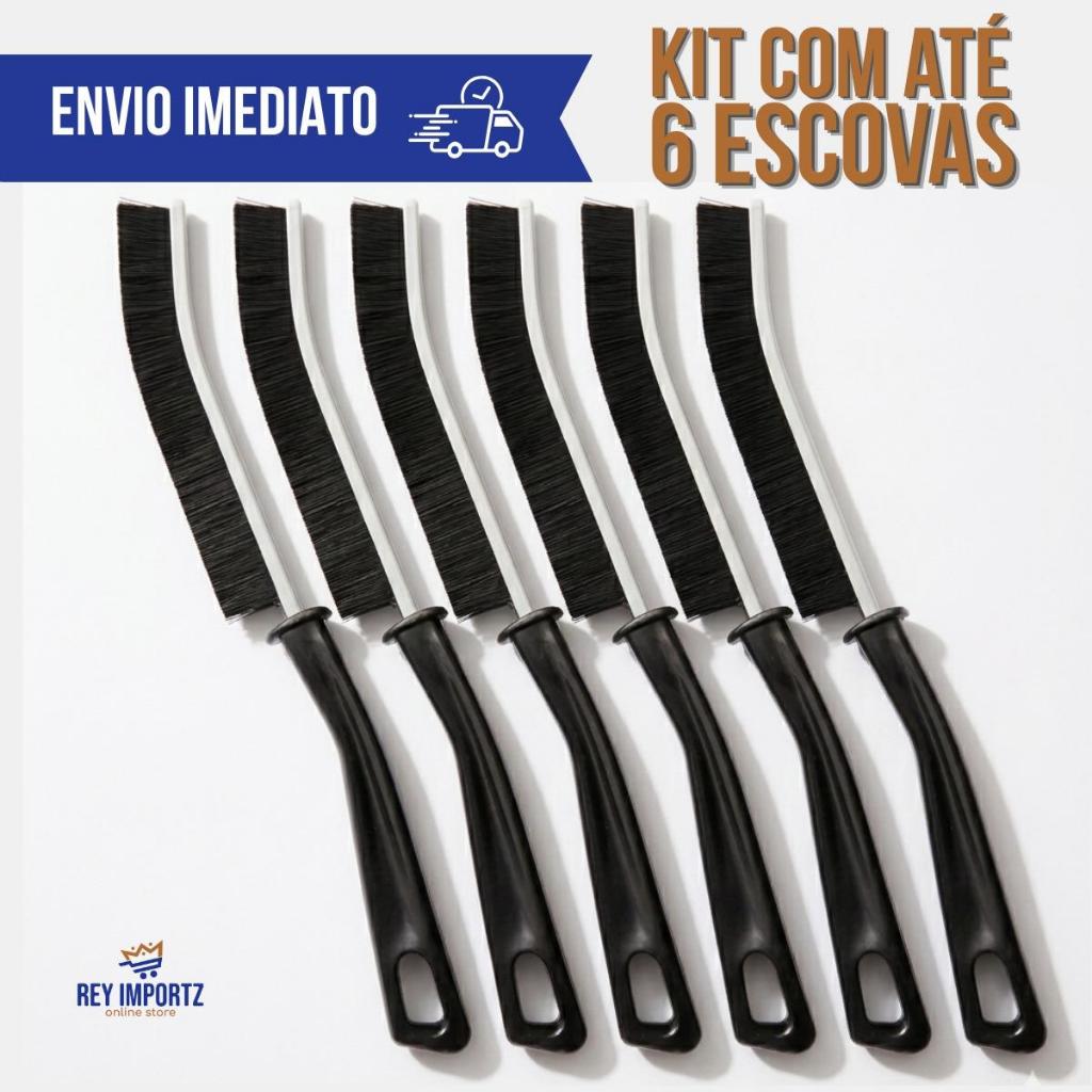 Escova de Aço Manual Kit com ate 6 Peças Limpeza Ferrugem Solda Churrasqueira