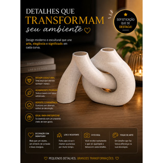 VASO DECORATIVO - DECORAÇÃO - VASO PARA FLOR ARTIFICIAL - VASO IMPRESSÃO 3D