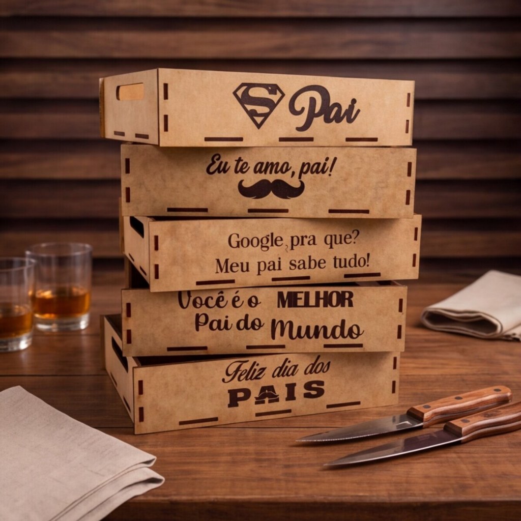 Kit Bandeja 20×15 Cesta em Mdf Decorada Dia dos Namorados