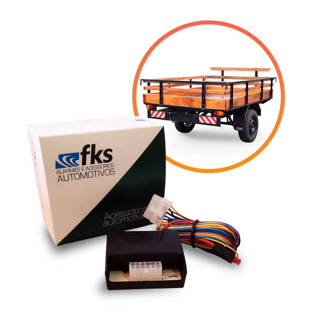 Módulo Para Reboque Fks Mr200 Plus Com Entrada Para Luz De Ré