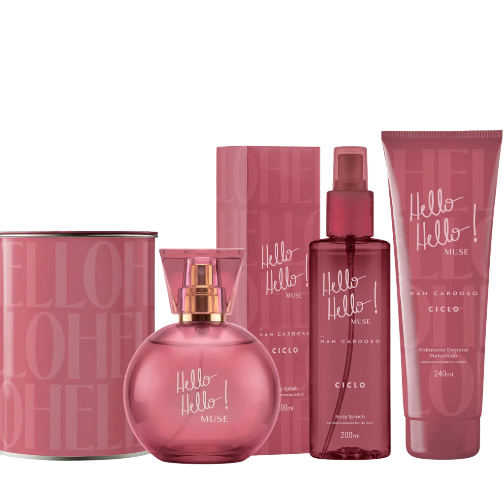 Kit Muse Ciclo by Nah Cardoso Deo Colônia 100ml + Body + Hidratante
