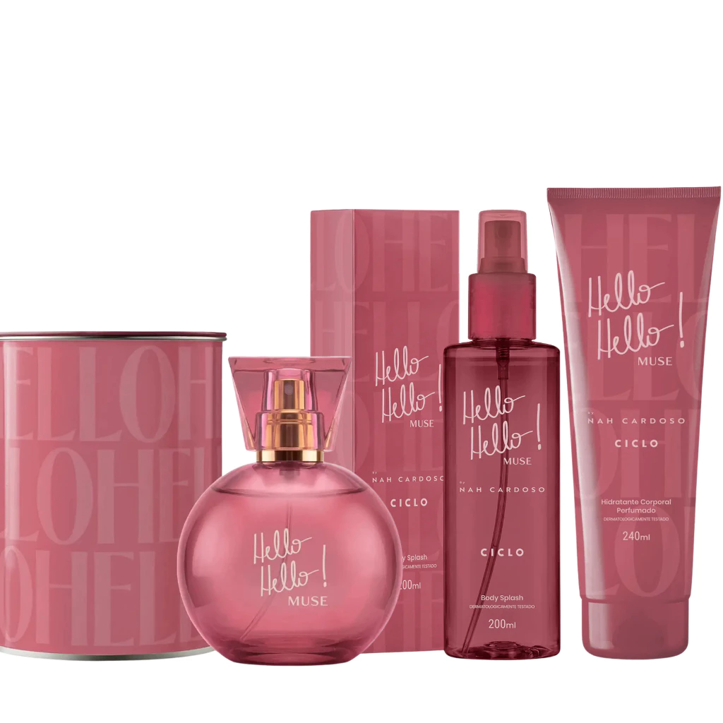 Combo Kit Linha Completa Muse Ciclo by Nah Cardoso Deo Colônia 100ml + Body + Hidratante — imagem 1