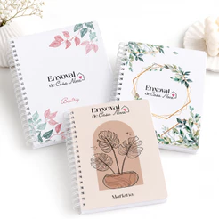 Planner Lista Enxoval Casa Nova Personalizado com Nome Checklist e Lista de Compras Casamento