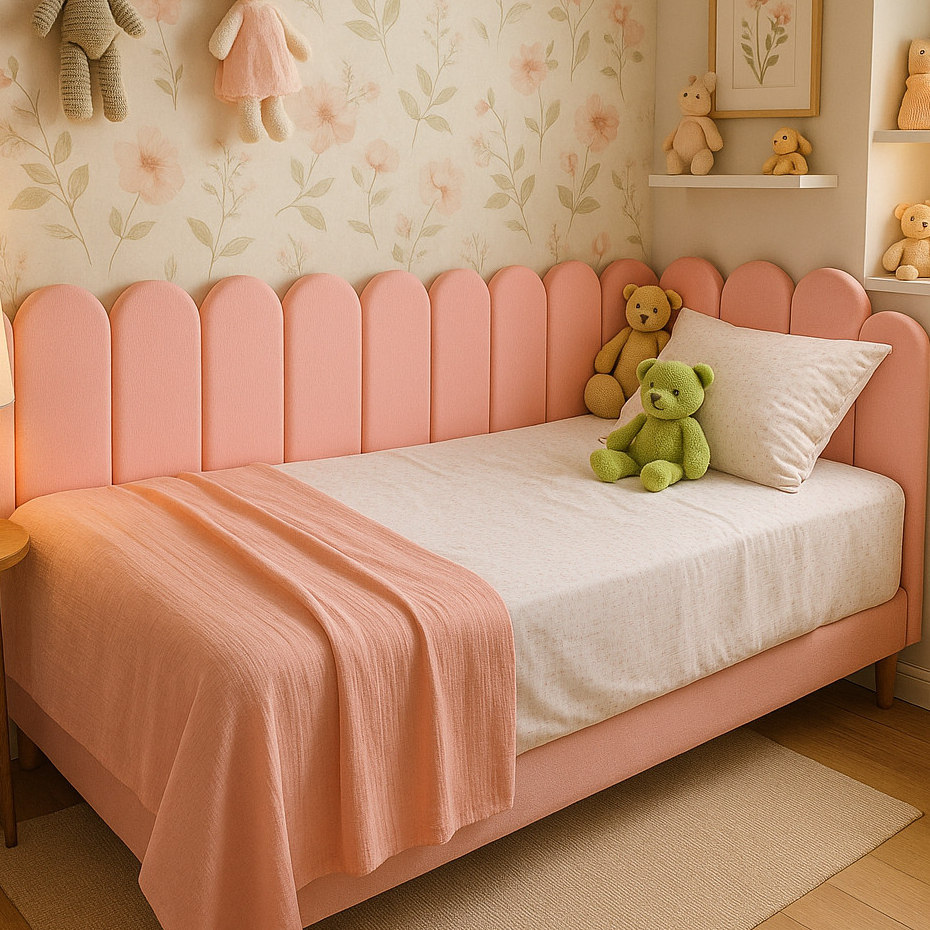 CABECEIRA NUVEM ESTOFADA ADESIVA MODULAR PARA CAMA SOLTEIRO CASAL QUEEN KING L LUXO PREMIUM