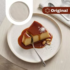 Prato De Sobremesa Bio Latte 21,5Cm Porto Brasil - Original