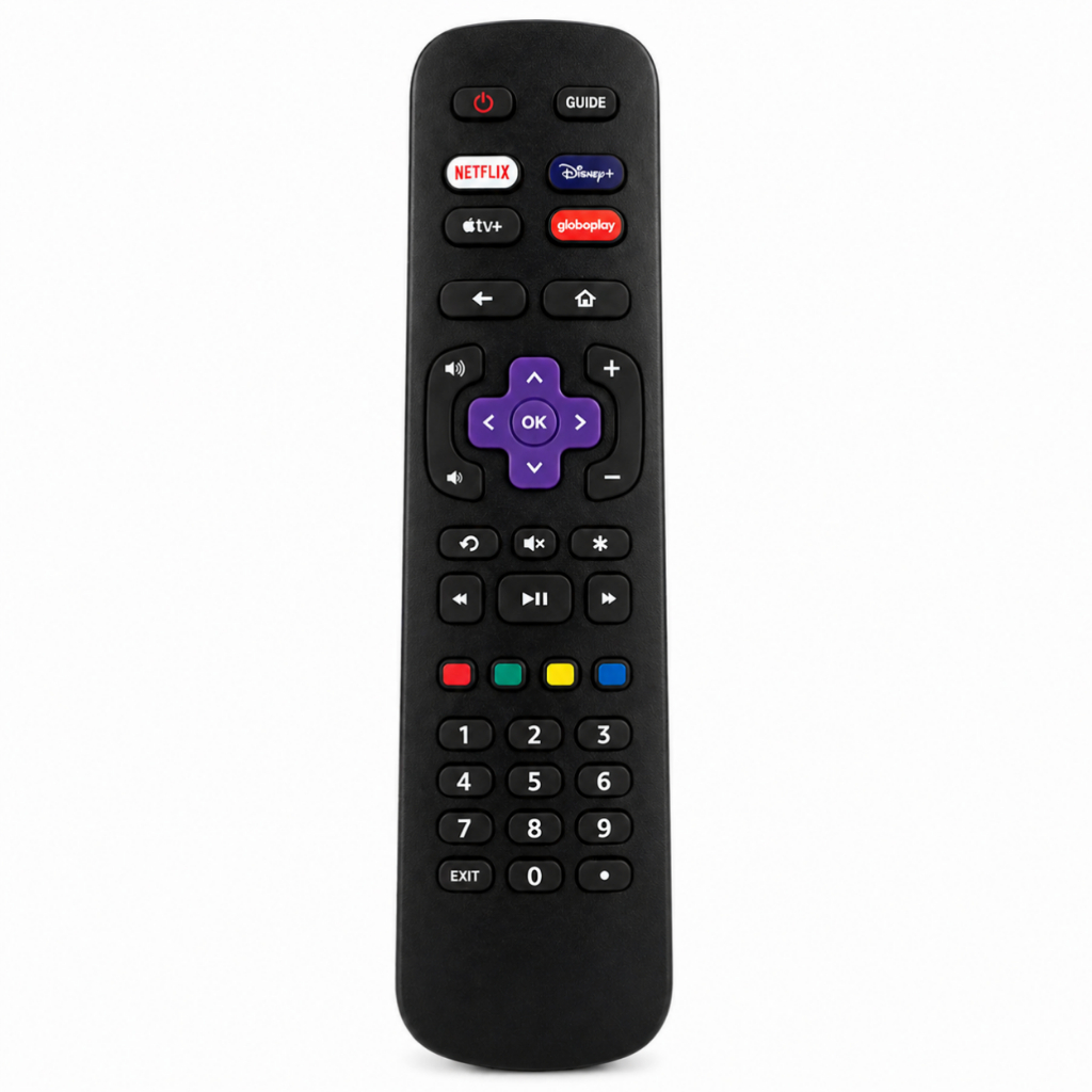 Controle Remoto compativel TV LED Roku Smart com Netflix / Disney / Google Play  Ptv55g52r2c - 9206