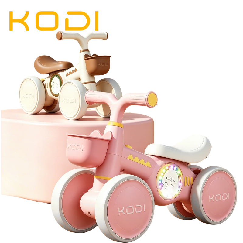 Bicicleta de Equilíbrio 4 Rodas 1-4 Anos – Sem Pedal, Brinquedo de Deslizar para