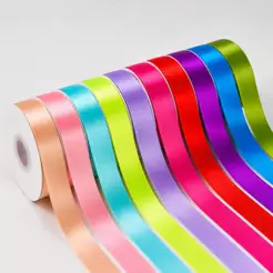 Fita de Cetim N°5 22mm com 50 Metros – Cores Vibrantes para Laços, Artesanato e Decoração