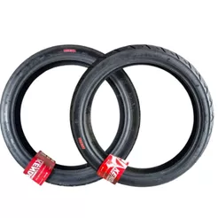 Par Pneu 80/100-18 + 90/90-18 Cg 125 Titan K677 Thorax Kenda Uso Com Câmara