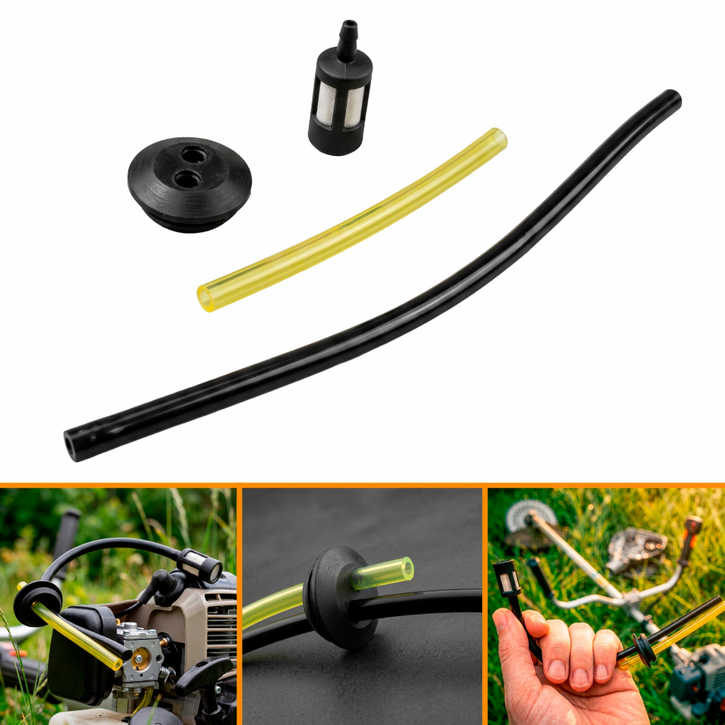 Mangueira Combustível E Filtro Do Tanque Completa Roçadeira Diversos Modelos 26cc até 75cc