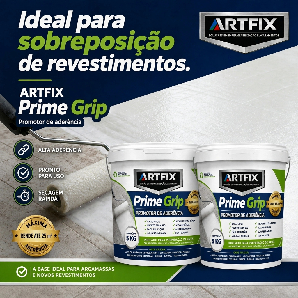 Kit C/2 Prime Grip Para Textura e Tinta 5KG-Oferta do Dia