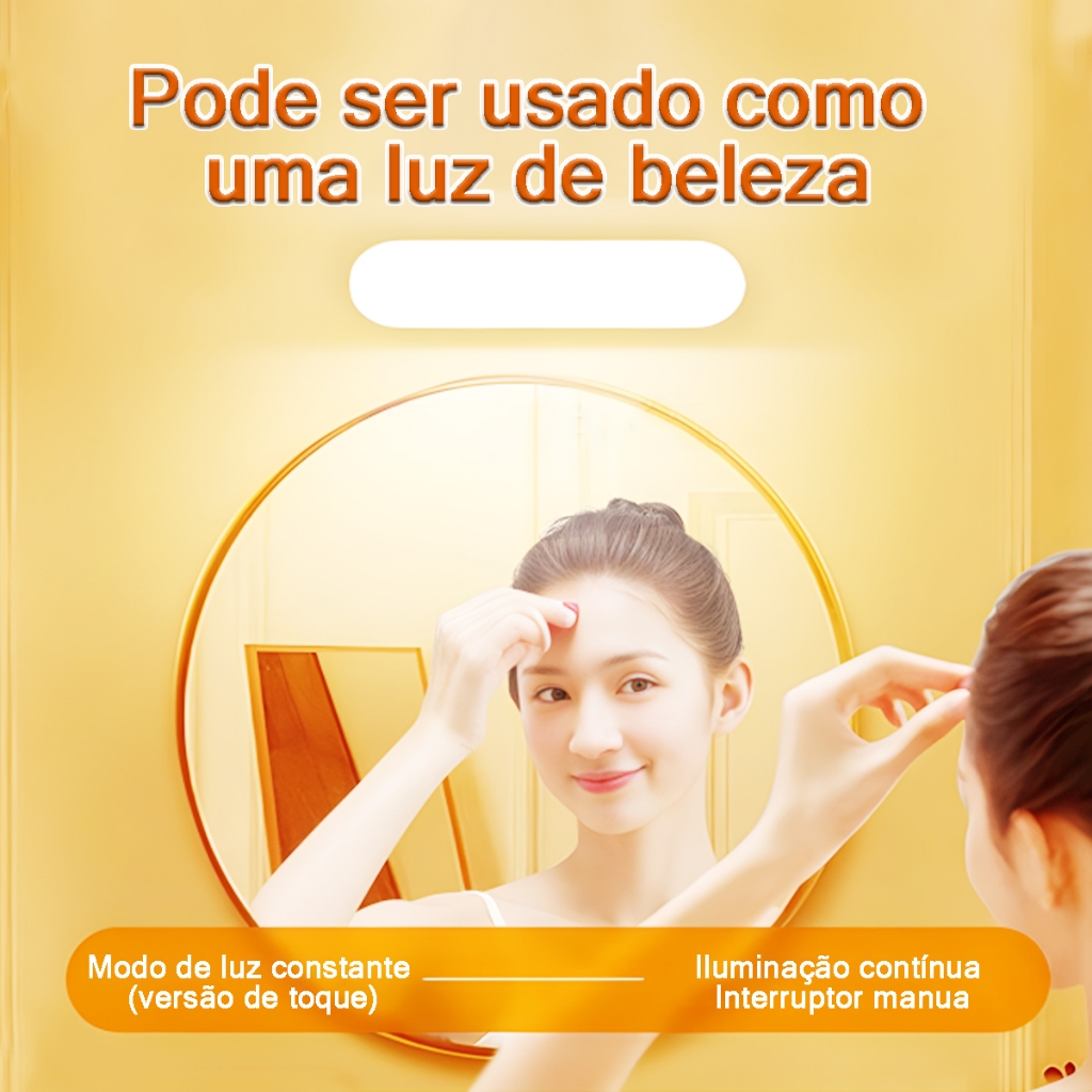 Sensor De Luz LED Luz Noturna Sem Fio Carregamento USB Comutação De Luz Quente E Fria