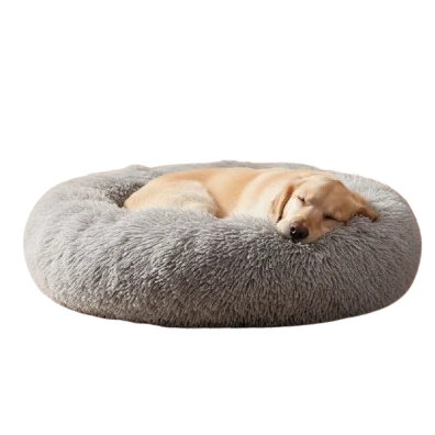 CAMINHA DONUT NUVEM PET CAMA PELÚCIA REDONDA PREMIUM P/ CÃES E GATOS, ANTIDERRAPANTE CASINHA TOCA