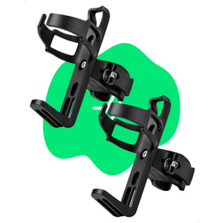 Suporte Caramanhola Garrafa Garrafinha Universal Squeeze Com Regulagem Adaptável Bike Bicicleta Mtb Speed Bmx Cor Preto