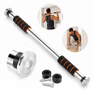Barra Fixa Flexão Porta Apoio Suporte Regulável 60 a 100 Cm ideal para musculação calistenia