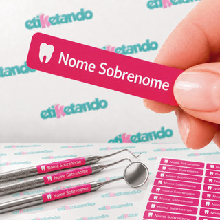 ✅ ETIQUETA INSTRUMENTAL 🌟 AUTOCLAVÁVEL 🔥 3,8×0,8 cm • 100 un 📐 PARA ODONTOLOGIA,  ÁRE…
