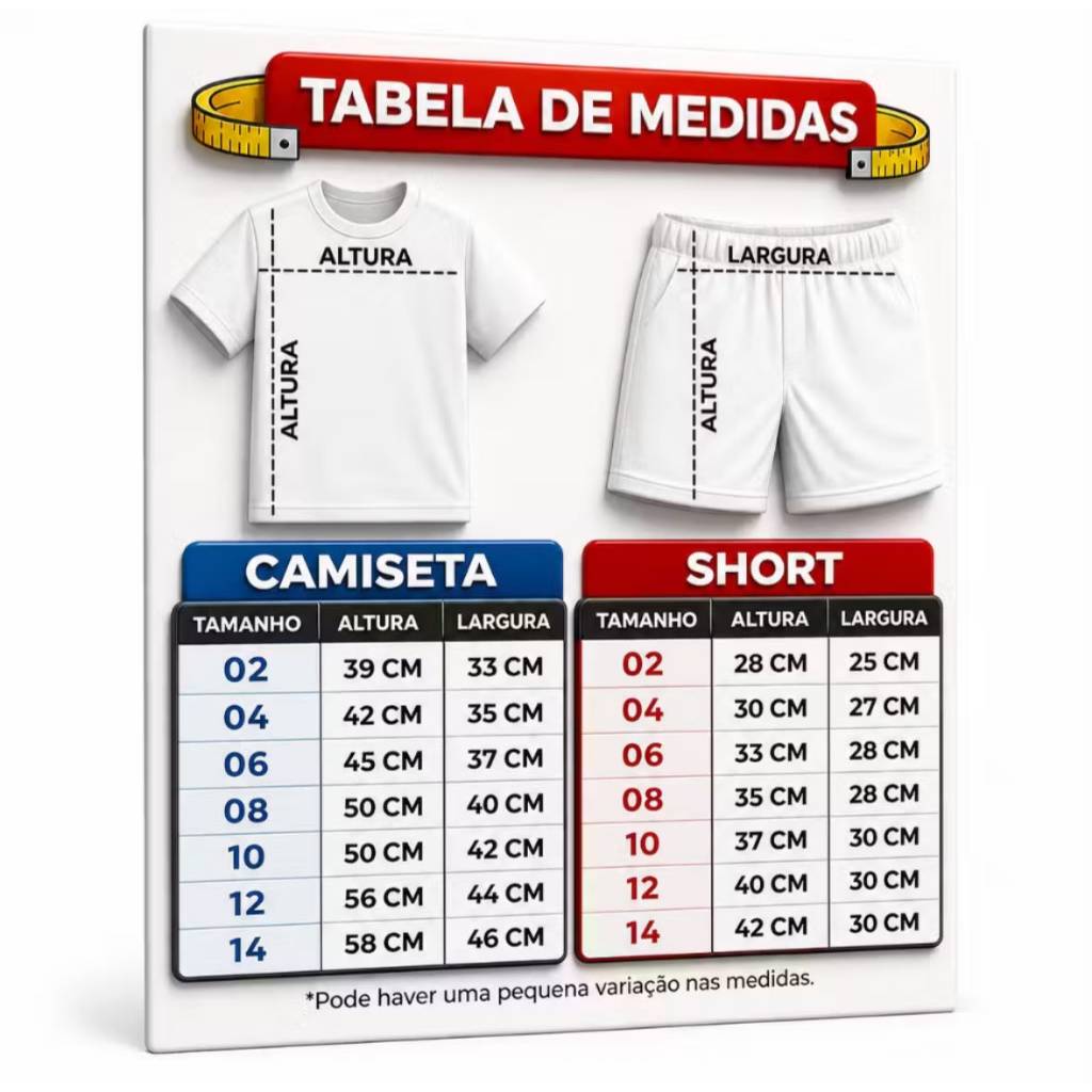 Conjunto Infantil Barcelona Tradicional Qualidade Premium 2026