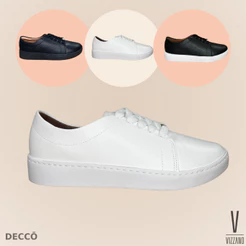 Tênis Feminino Vizzano Branco Casual Clássico Leve Macio e Confortável Moda Passeio