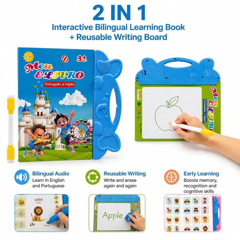 Livro Educativo Infantil Bilíngue Interativo com Som — foto 3