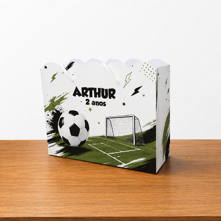 Sacola Personalizada Futebol Infantil | Lembrancinha Aniversário