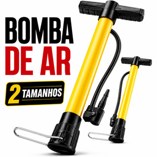 Bomba de Ar Manual Pneu Bicicleta Moto Bike Portátil Mini Válvula Americana Compacta
