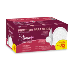 Absorvente Protetor para Seios Stima+ Caixa com 32 Unidades Confortável e Anatômico