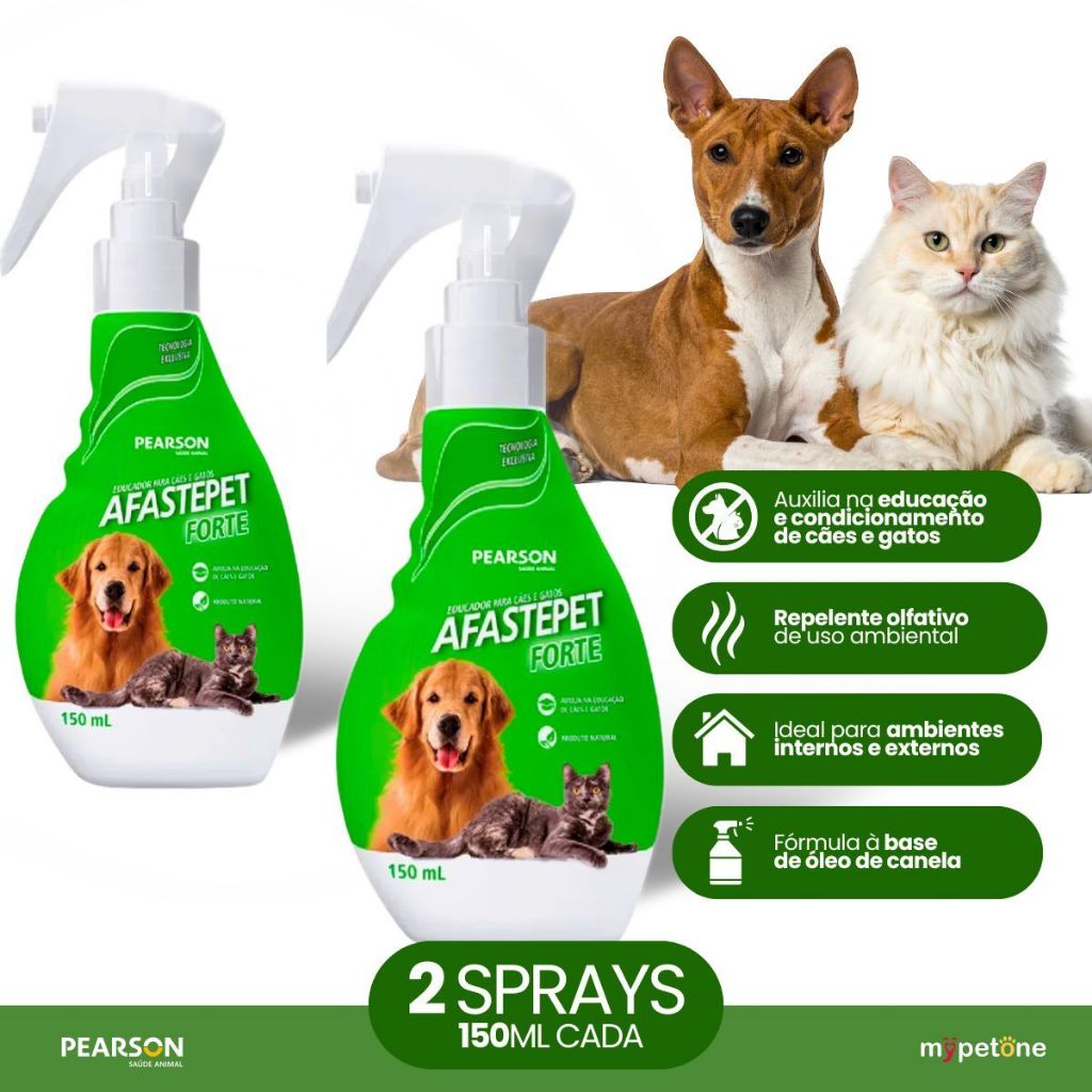Kit 2 Educador Afaste Pet Pearson Forte Spray para Cães e Gatos - 150 mL