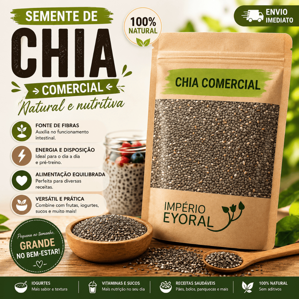 Sementes de Chia 1kg Safra Nova