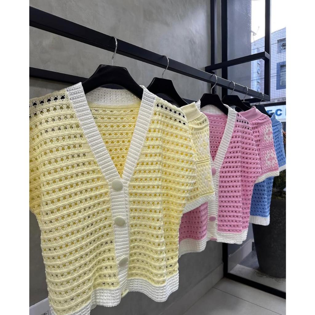 Conjunto de Tricot Feminino em Crochê Rendado — foto 6