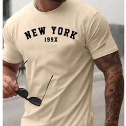 Camisa Camiseta Masculina New York 100% Algodão Feminina Blusa Premium Lançamento Gola Redonda