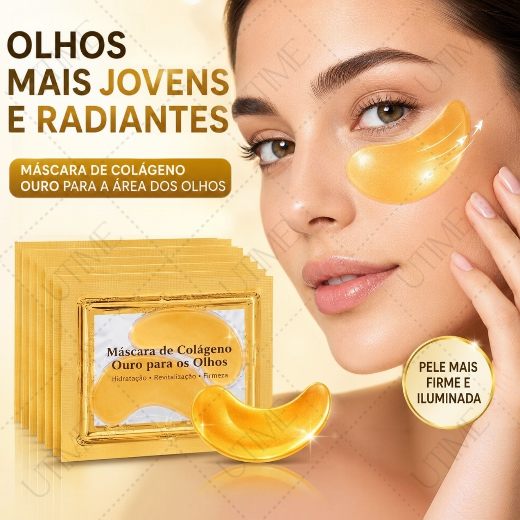 Adesivos Trata Olheiras Colágeno Antirrugas Gel Pads, Hidratação Profunda, Redução de Olheiras, Levanta a Pele