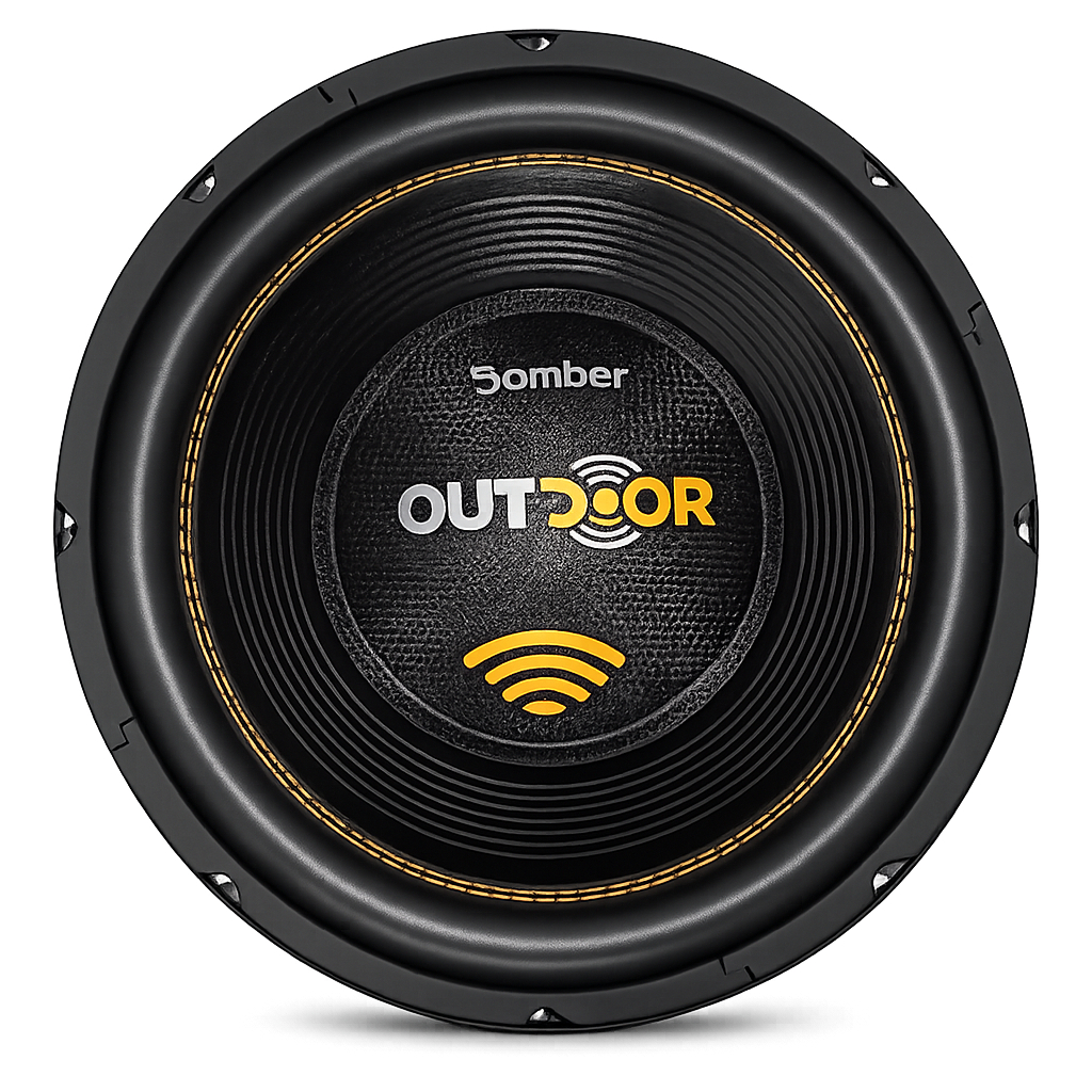 SUBWOOFER BOMBER OUTDOOR 12 POL 500W RMS 4 OHMS ORIGINAL GRAVES FORTES QUALIDADE BOMBER SOM AUTOMOTIVO PREMIUM