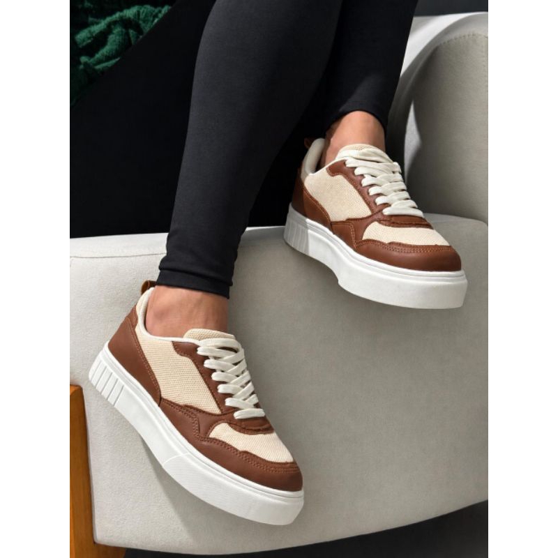Tênis Feminino Plataforma Original Leve e Confortável Antiderrapante Confortável para o dia a dia