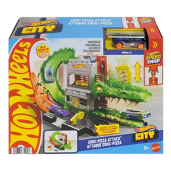 Pista Hot Wheels Croc Pizza Attack - Mattel JHL93/Hdr29
