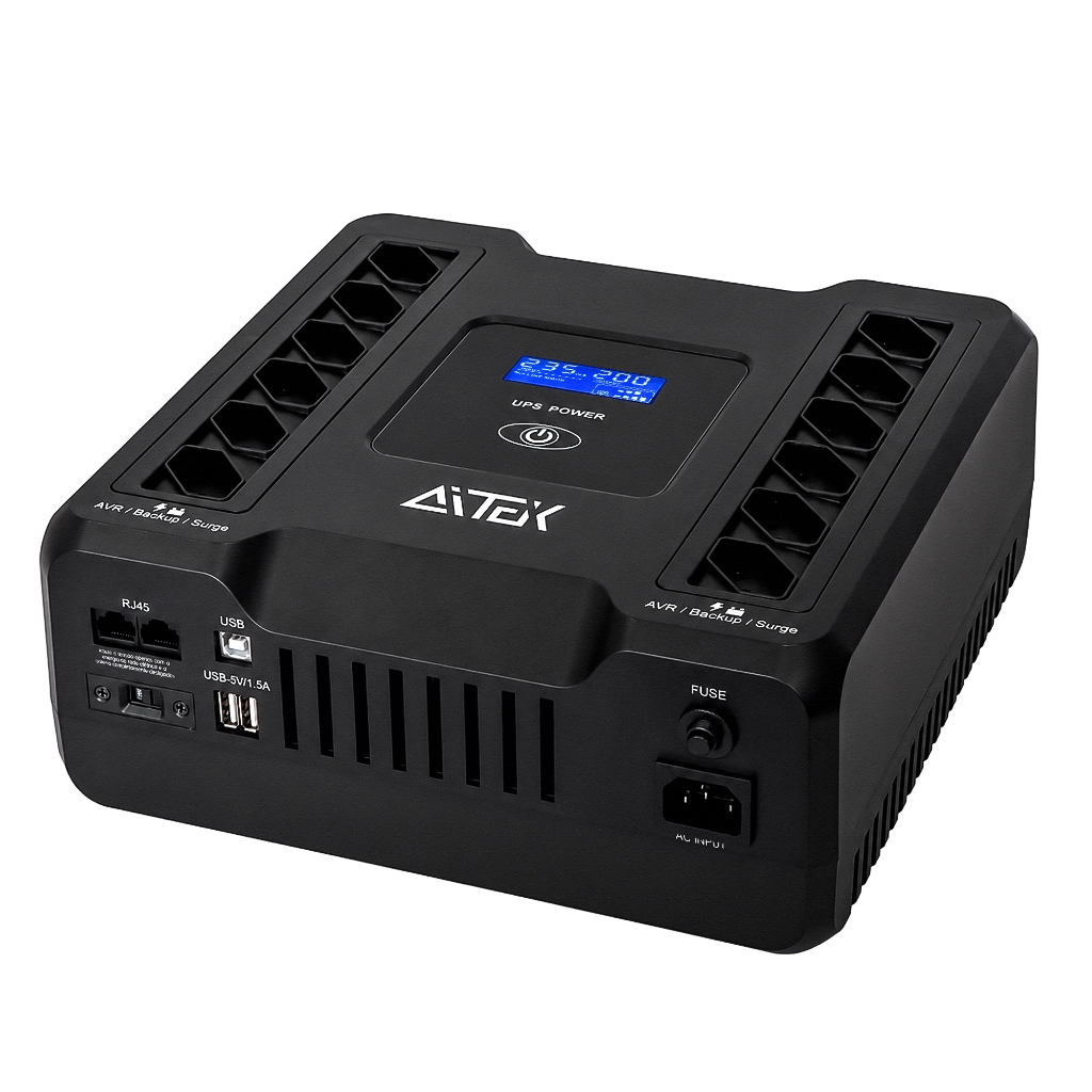 No-break 850VA 480W Bivolt ANB-OL850 Display LCD AVR Proteção Contra Quedas de E