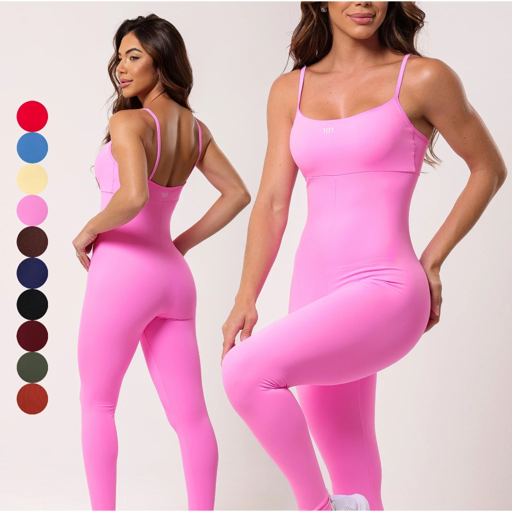 Macacão Fitness Poliamida Academia Feminino Alta Conpressão Zero Transparencia 3 — imagem 1