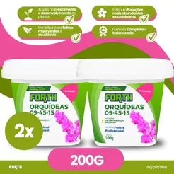Kit 2 Adubos Forth Orquídeas Floração 09-45-15 - 100g