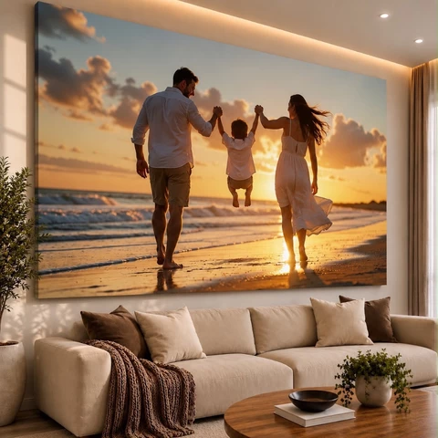 Quadro Decorativo Grande 120x80 Personalizado Com sua Foto Imagem Alta Resolucao Sala