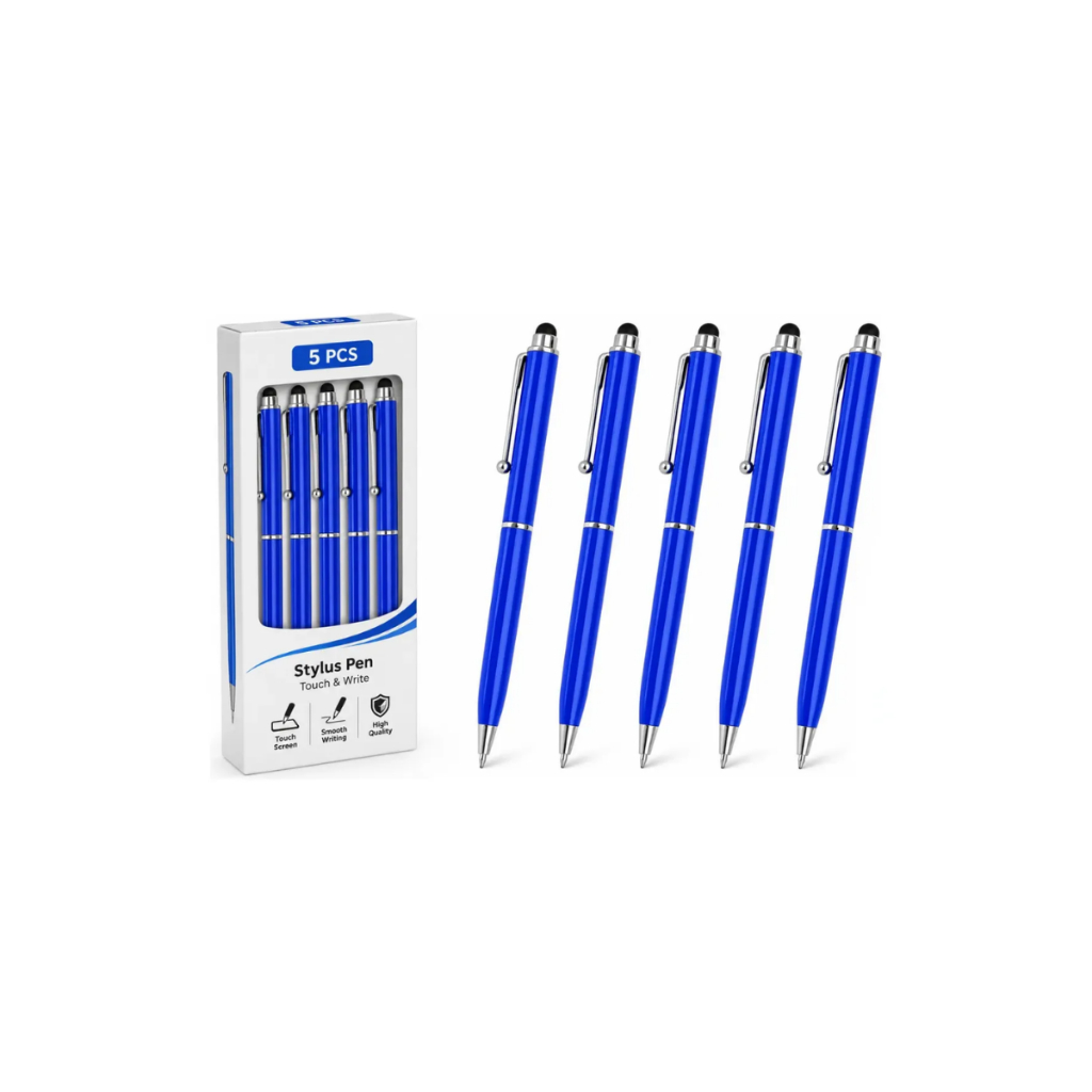 Kit 5 Canetas Touch Stylus Universal Para Celular Tablet