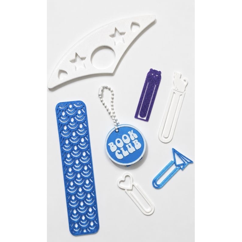Kit Clube da Leitura Personalizado | Marcadores de Livro Impressão 3D | Book Club | Presente Literário